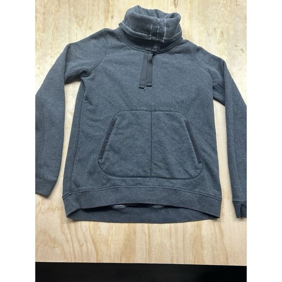 Lululemon Tops - Lululemon Avenue Pullover Hoodie Heather Charcoal Gray Sz 4? Pockets Turtleneck